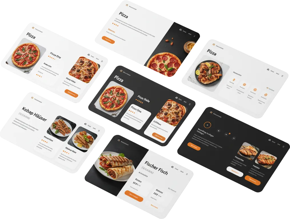 Moderne Restaurant-Website mit integriertem Menü – responsiv & SEO