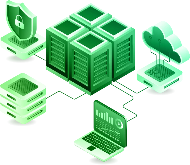 ONLIPRO Hosting & Server Illustration