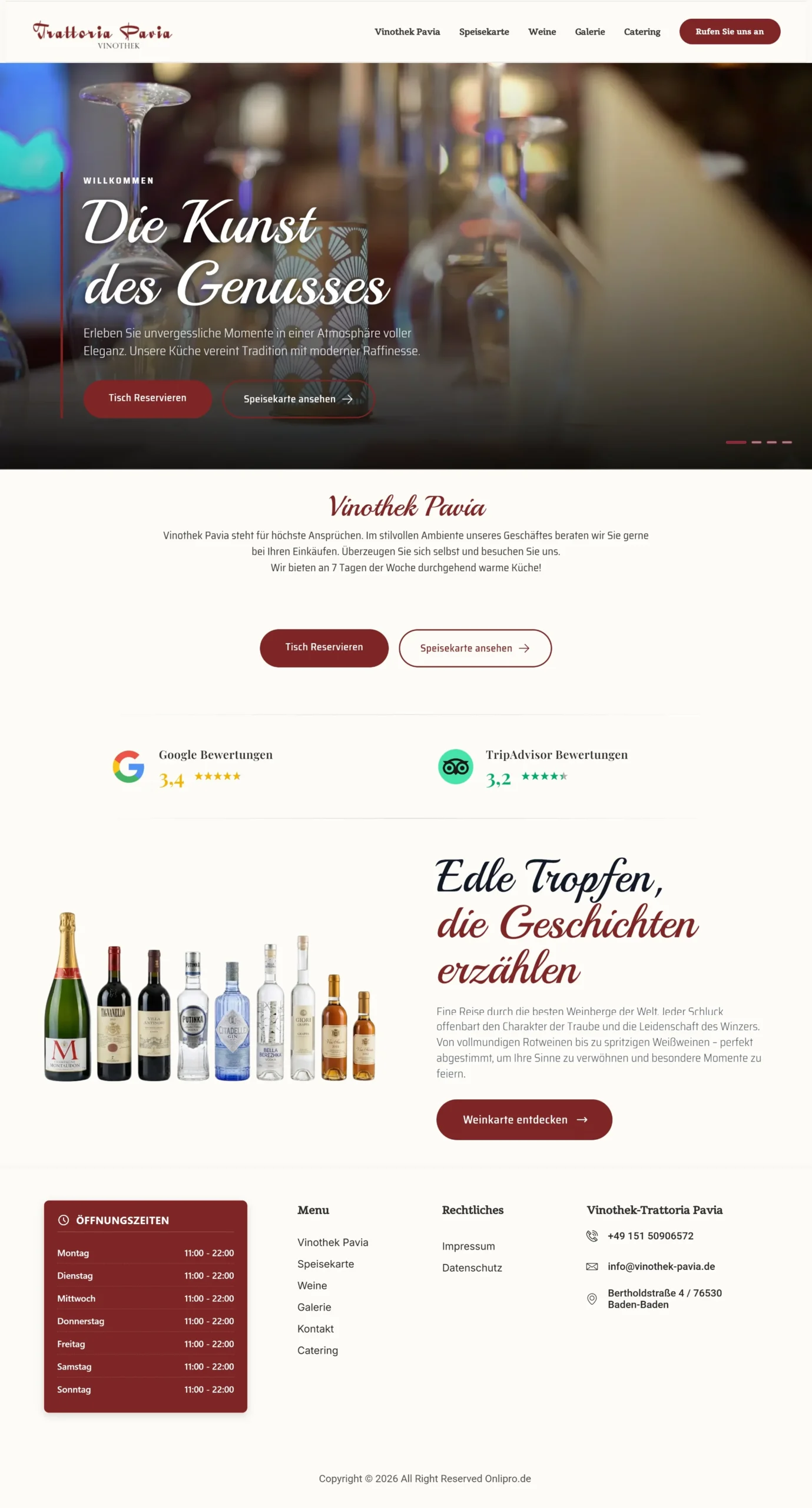 Vinothek Pavia Desktop