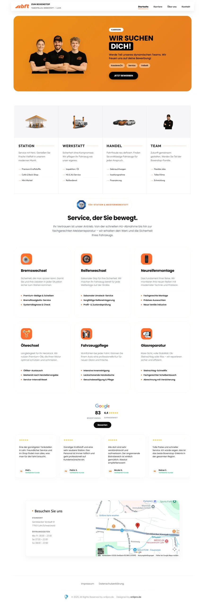 BFT Boxenstop Desktop