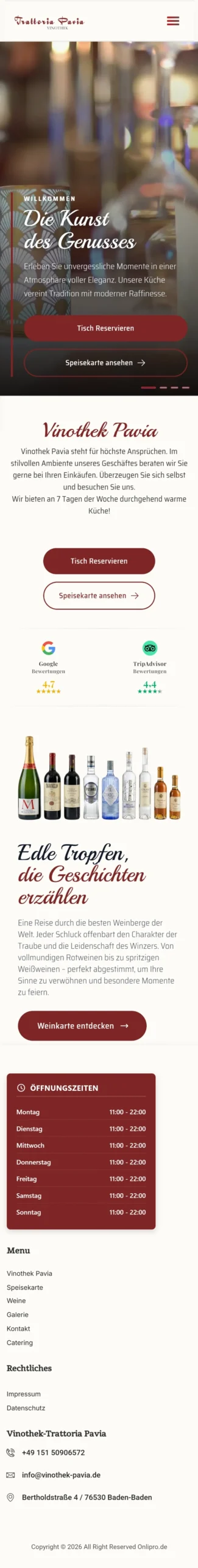 Vinothek Pavia Mobile