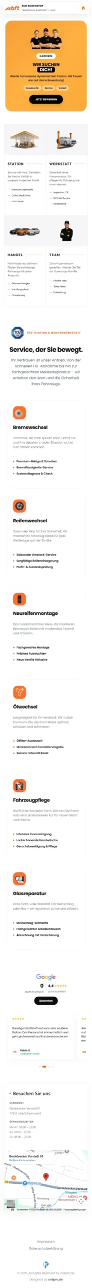 BFT Boxenstop Mobile